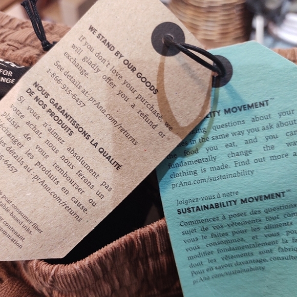 PRANA | Corduroy Cargo Pants | Lost Highway | Organic Cotton| Tobacco/Se… - Picture 13 of 16